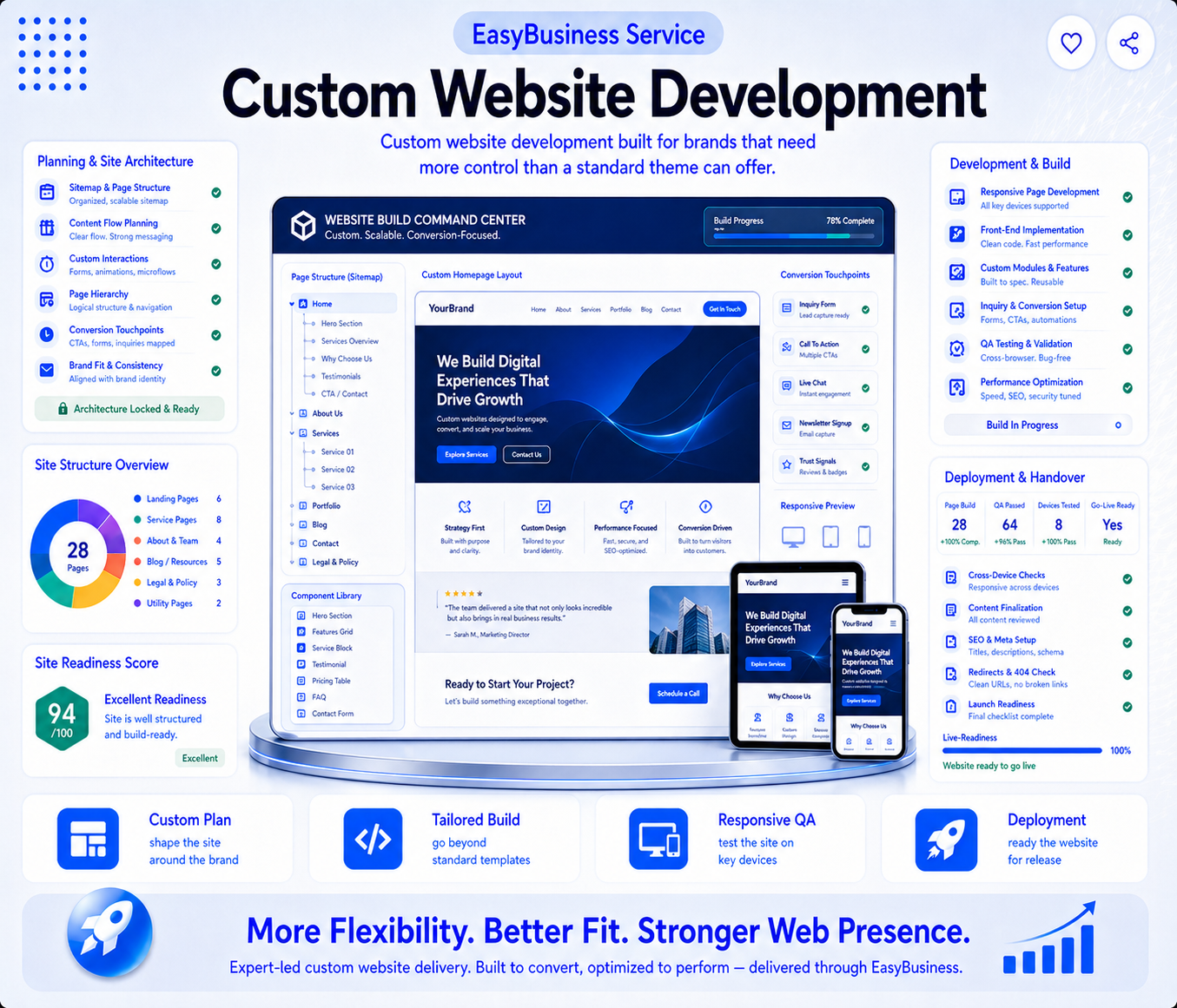 Custom Website Development Execution